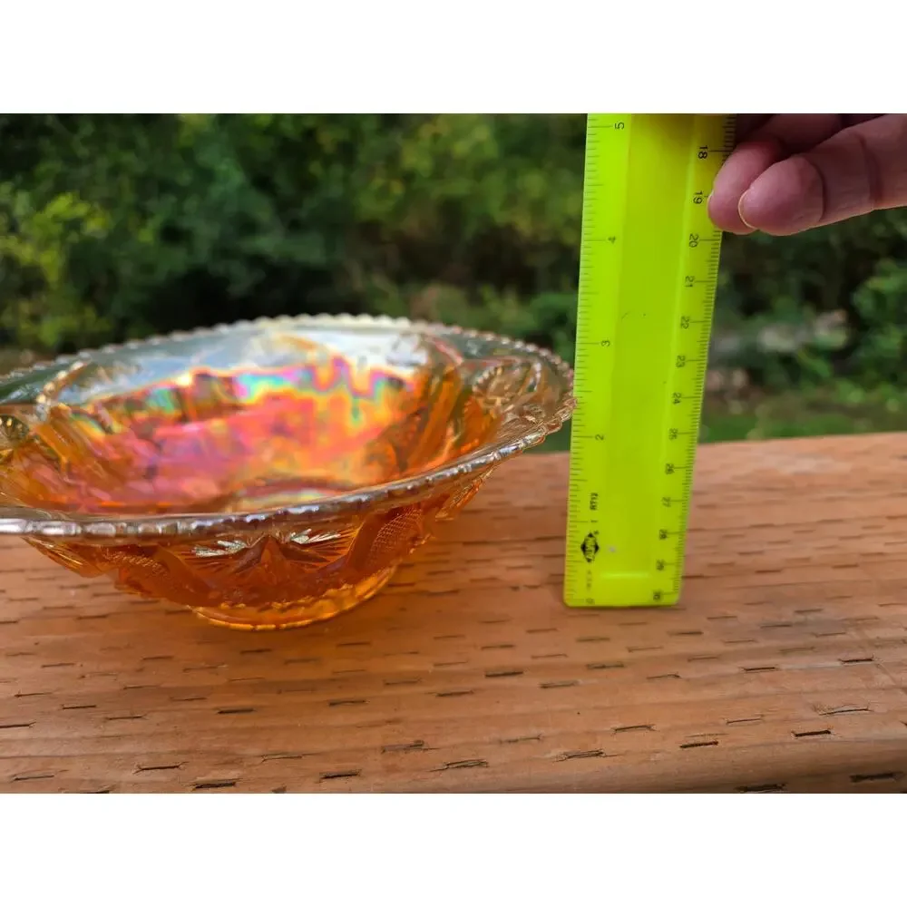 Vintage Imperial Glass Marigold Carnival Glass Bowl
